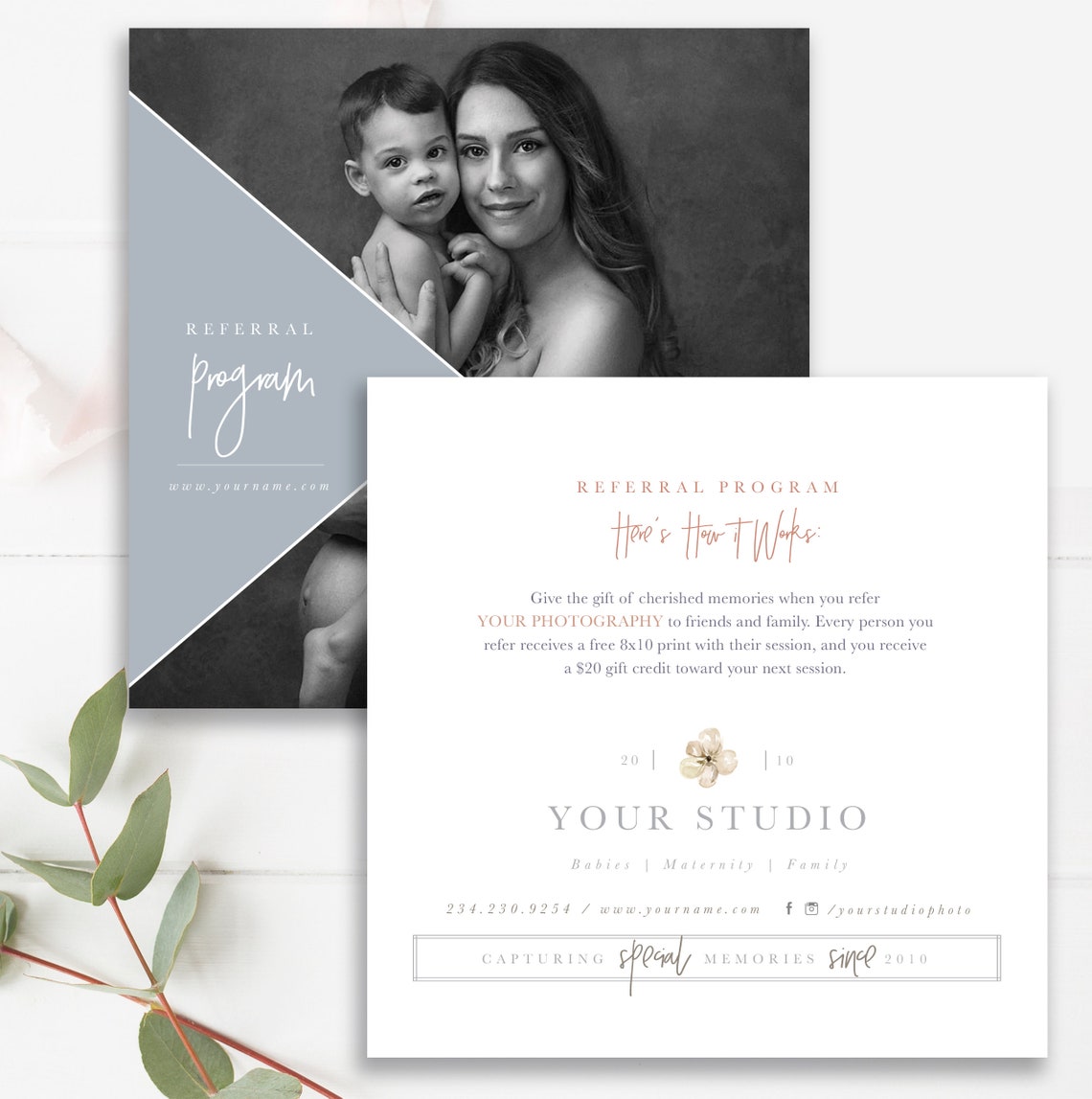 Photography Referral Card Template Referral Program | Etsy