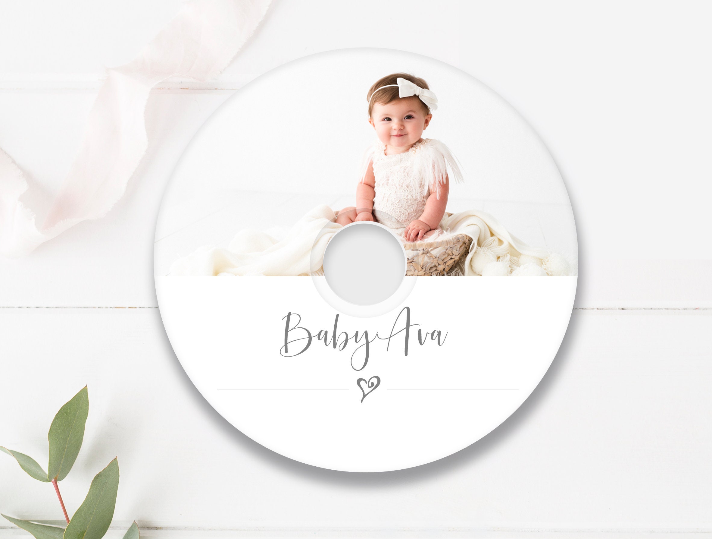 Classic CD dvd Label Template dvd Cover Template Design | Etsy