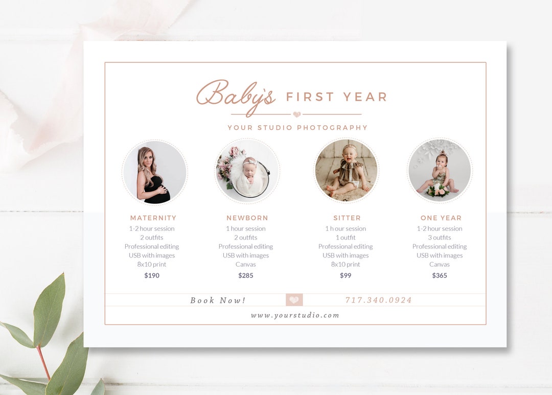 Baby's First Year Photo Package Baby Milestone Etsy