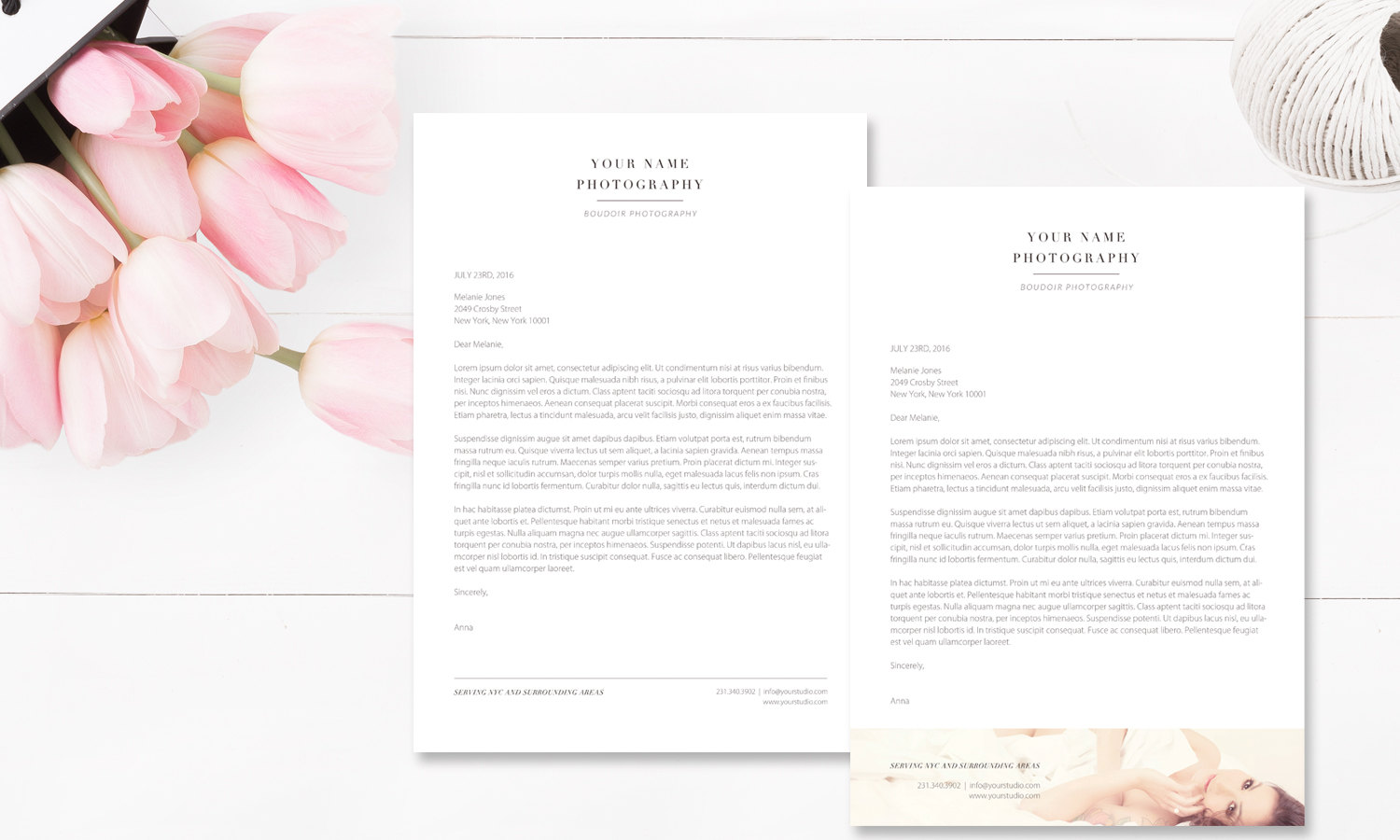 Photography Letterhead Templates
