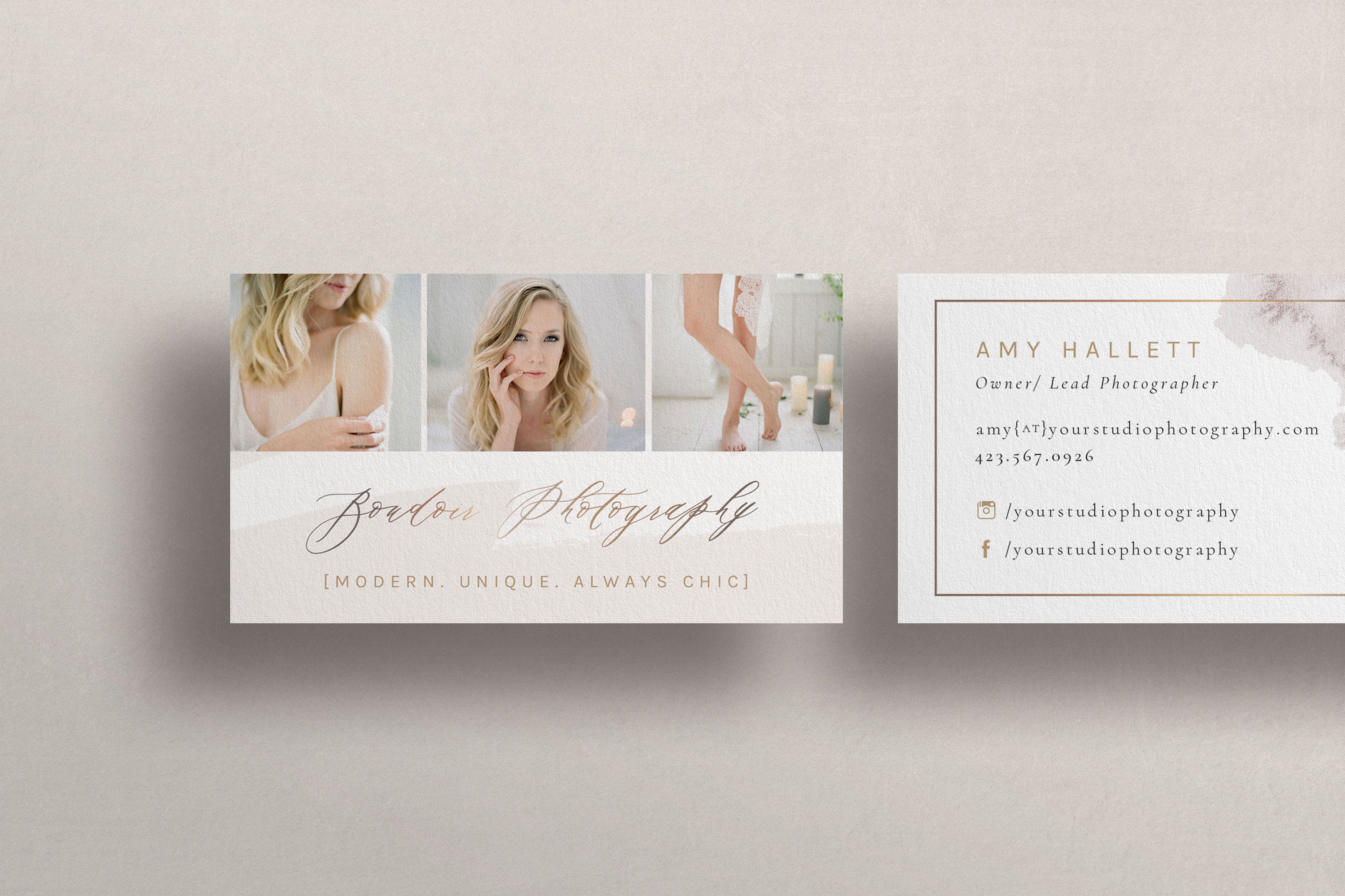Photography Business Card Boudoir Photographer Business Card Etsy