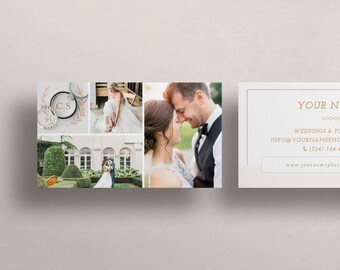 Photography Business Card Template, Photo Business Cards, Photography Marketing, Photoshop Templates for Photographers - INSTANT DOWNLOAD