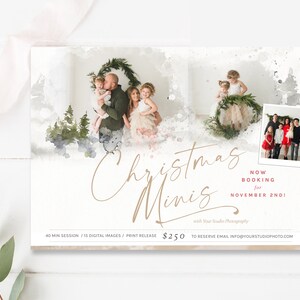 Modello mini sessione di Natale di lusso per fotografi, modello Mini vacanze, modello fotografo, Photoshop - DOWNLOAD IMMEDIATO!