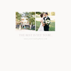 professional wedding photobook template with timeless layout