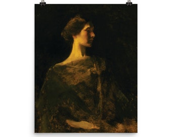 Portrait of a lady (PRINT) | Victorian Portrait | ART PRINTS | Antique Wall Art