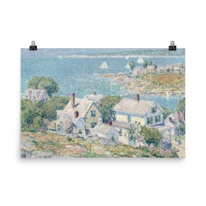 Arte de la pared costera (IMPRIMIR), Pintura del océano, Arte de la pared vintage, Pintura de la casa de playa