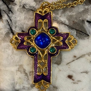 Avon gold cross necklace deals