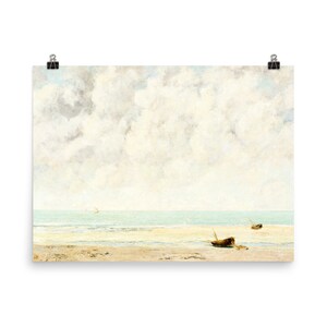 Küstenwolken (PRINT) / Europäische Drucke / Mailed Art Prints / Vintage Gemälde / Büro Wandkunst