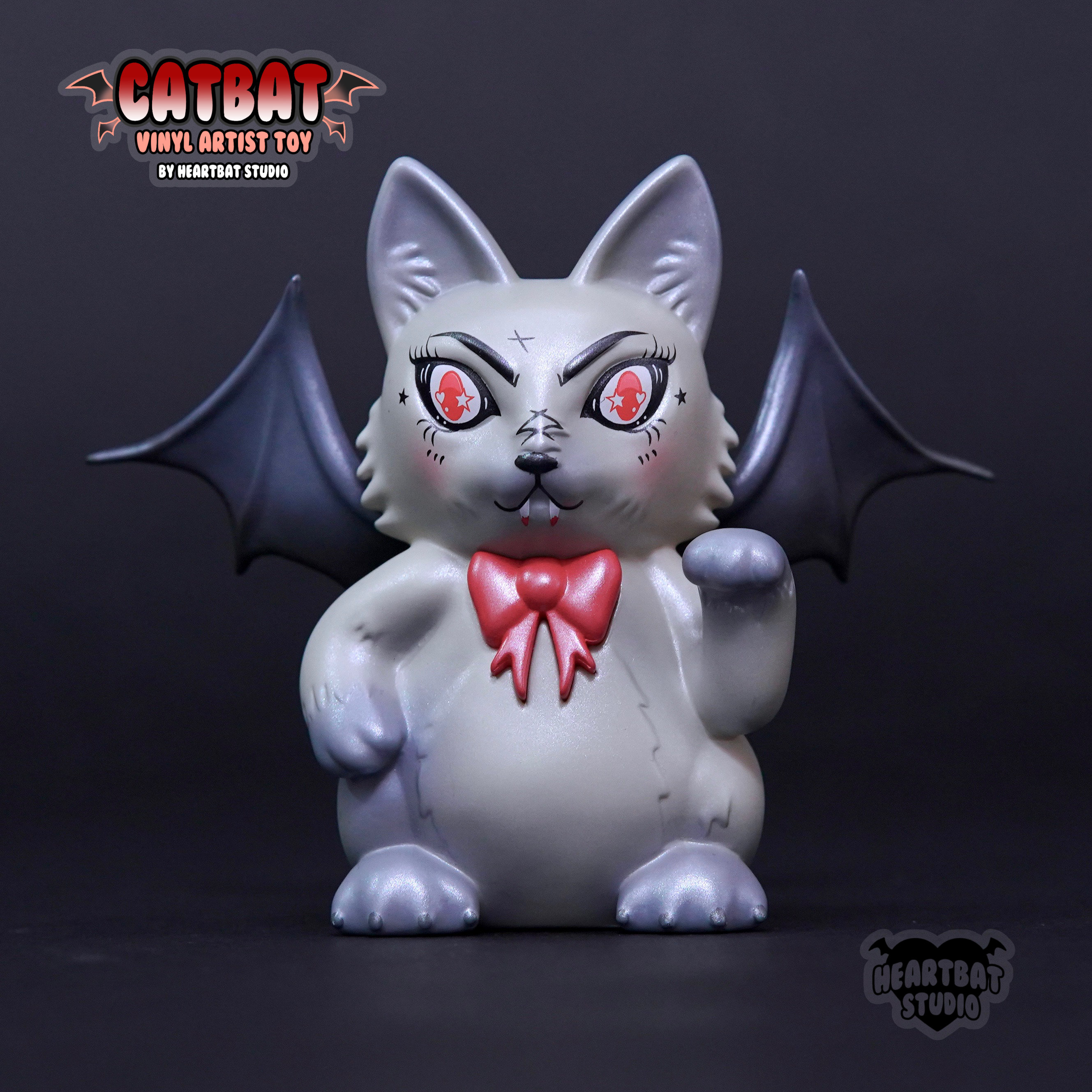 【希少】KATHERINE'S COLLECTION 姫猫　ビクトリアンドール Catbat Vinyl Toy by Heartbat Studio - Vampire Toy - Creepy Cute