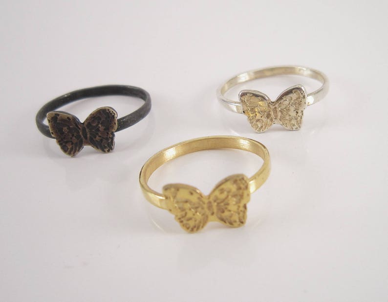 Butterfly Gift Butterfly Jewelry Midi Ring Cute Gold Tone Ring Summer Gift Girls Ring Thin Butterfly Ring Gold Butterfly Ring