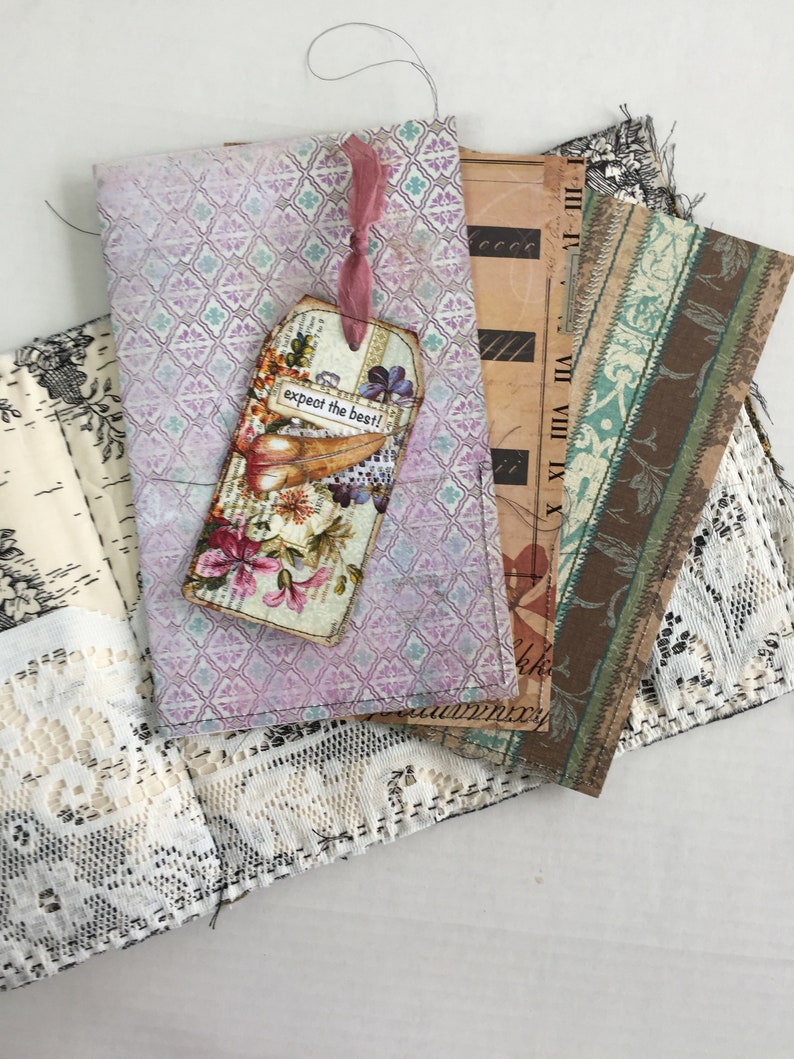 Junk journal cover fabric cover textile art journal cover Etsy