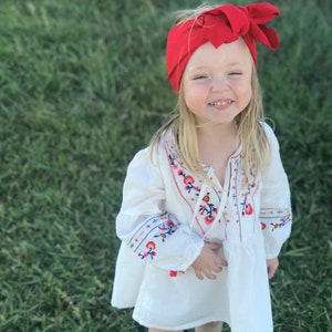 Girls&#39; Boho Embroidered Dress Tunic - Razels Fall Cotton Blend