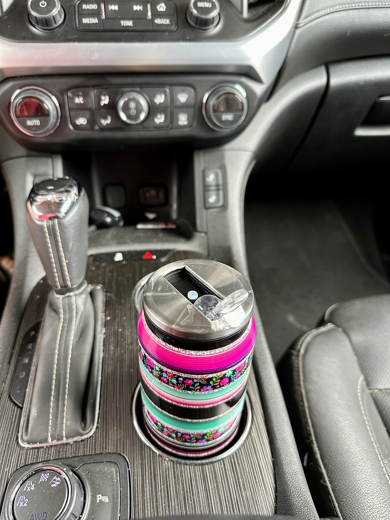 16 oz Stainless Steel Tumblers | Western Tumblers Feature temperature control - keep your beverage hot or cold. Sleek design fits everywhere! Choose from 4 designs: Pink Cowgirl, Serape Bolts, Yeehaw & Floral Serape. Ships FREE with $35+ purchase.
