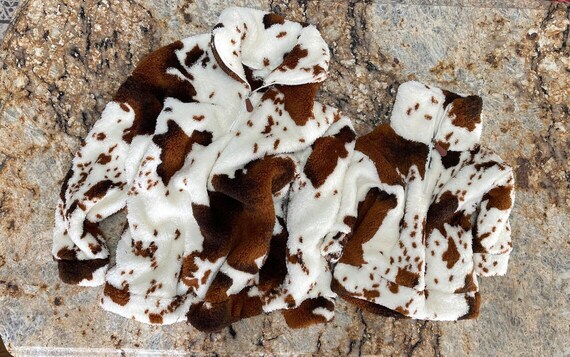 cowhide sherpa pullover