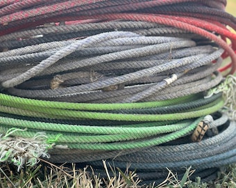 Used Cowboy Rope | Authentic Ranch Nylon Lariats & Lassos for Crafts, Wreaths, Decor, Farmhouse Style Accents