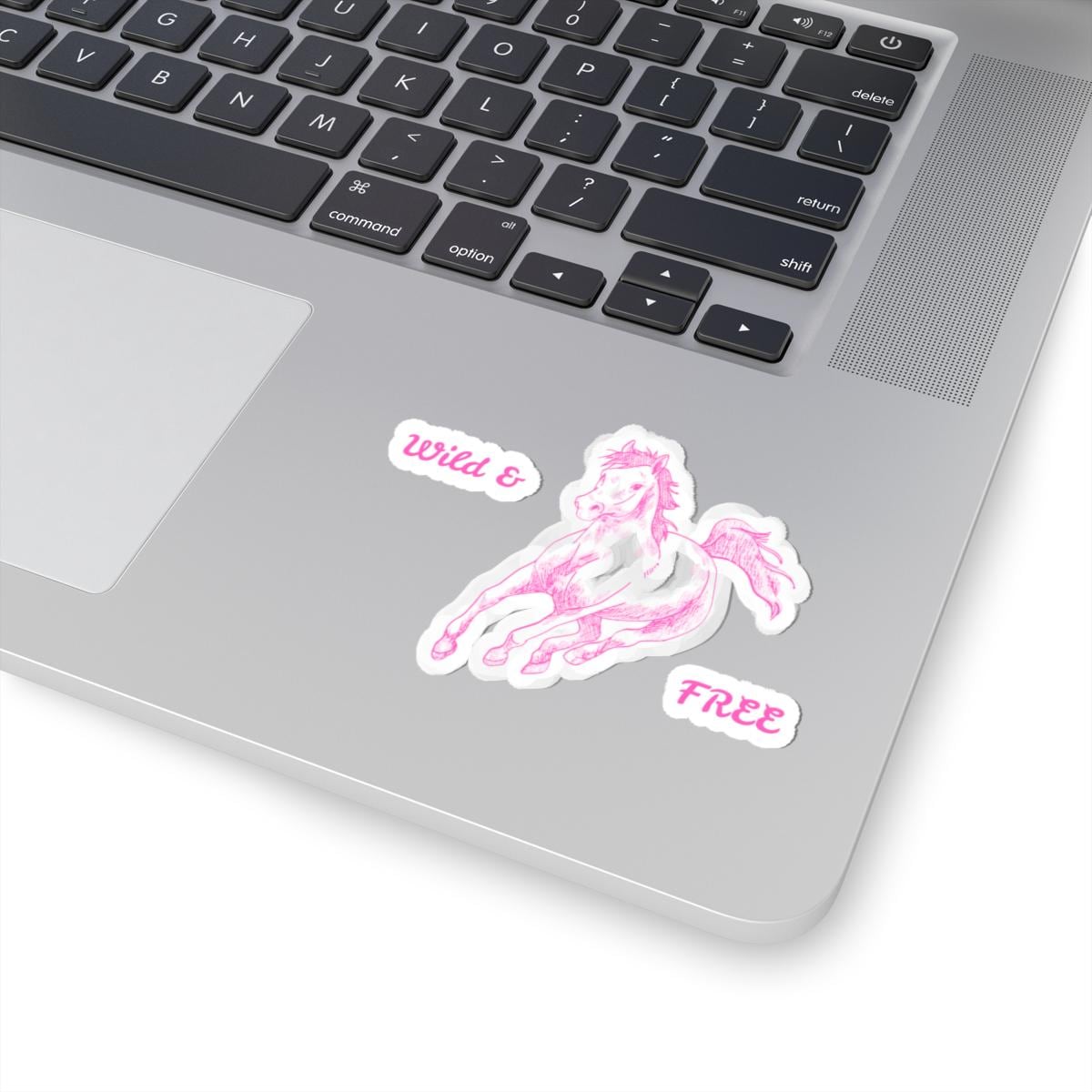 Wild & Free Horse Stickers: Glossy Vinyl Decals for Laptop, Water Bottle