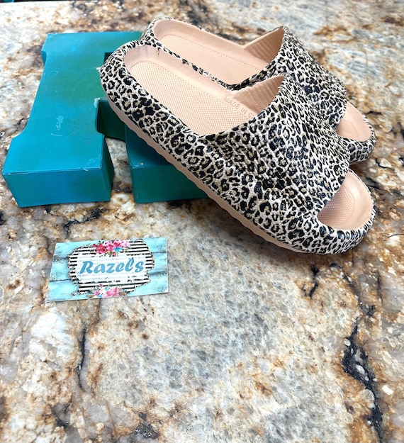 leopard bedroom slippers