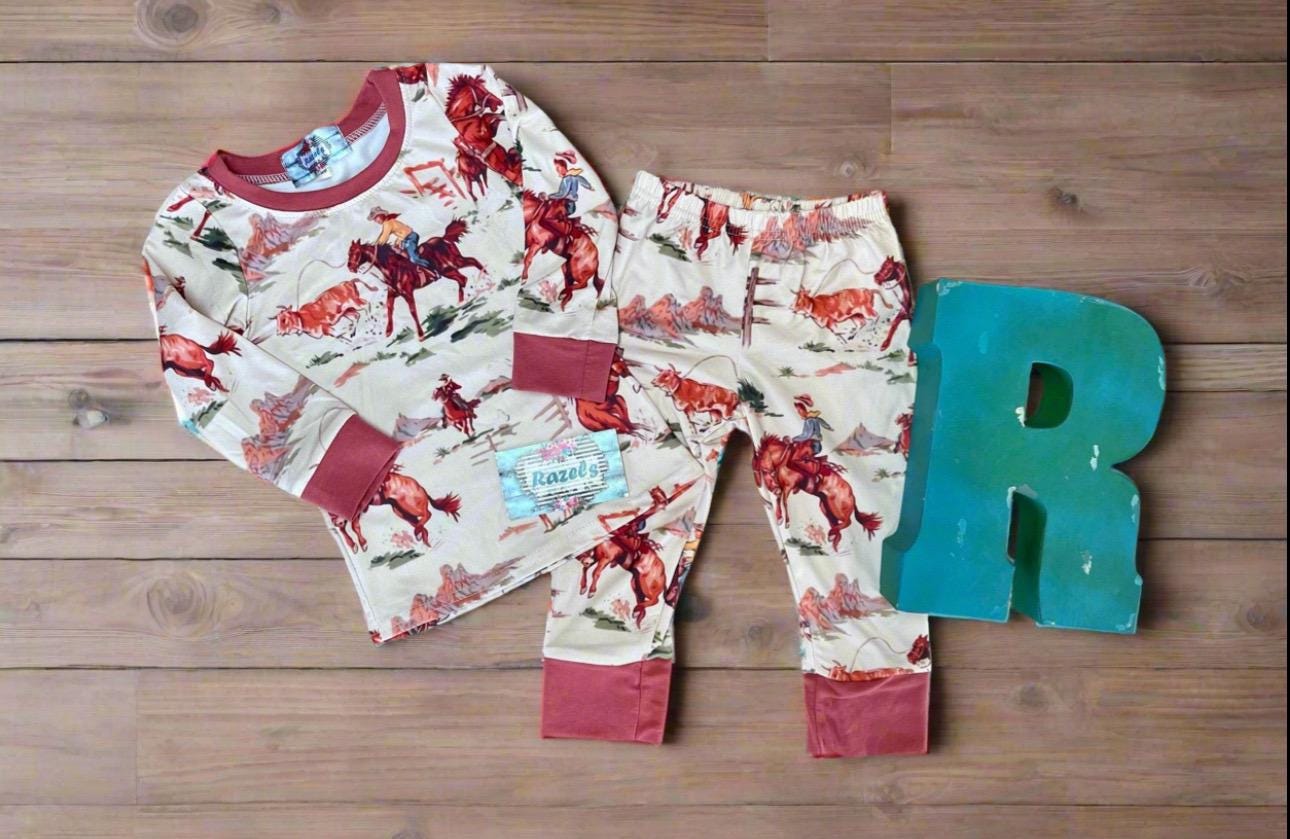 Cowboy pajamas for toddlers deals