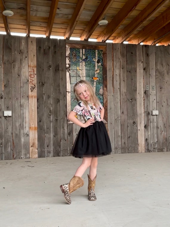 party dress with cowboy boots