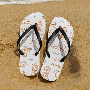 Western Flip Flops: Thunderbird Turquoise Cowgirl Sandals
