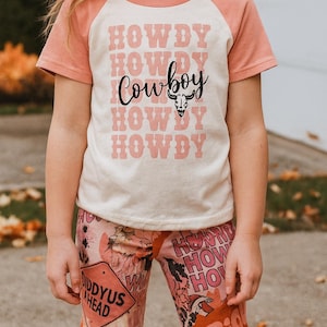 HOWDY COWBOY, Cowgirl Bell Bottom Outfits, Western Bell Bottoms, Clothes for Girls