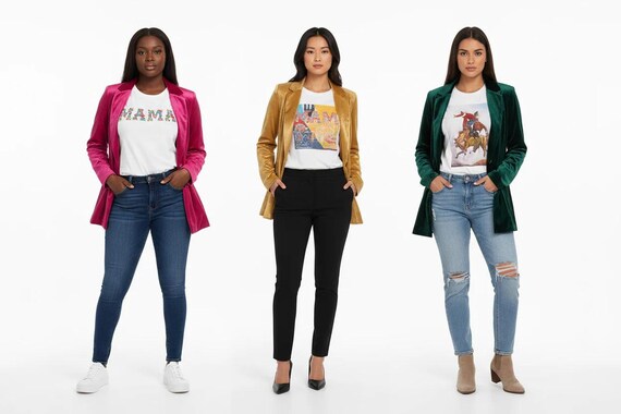 Velvet Western Blazer | Women’s Business Casual Jacket