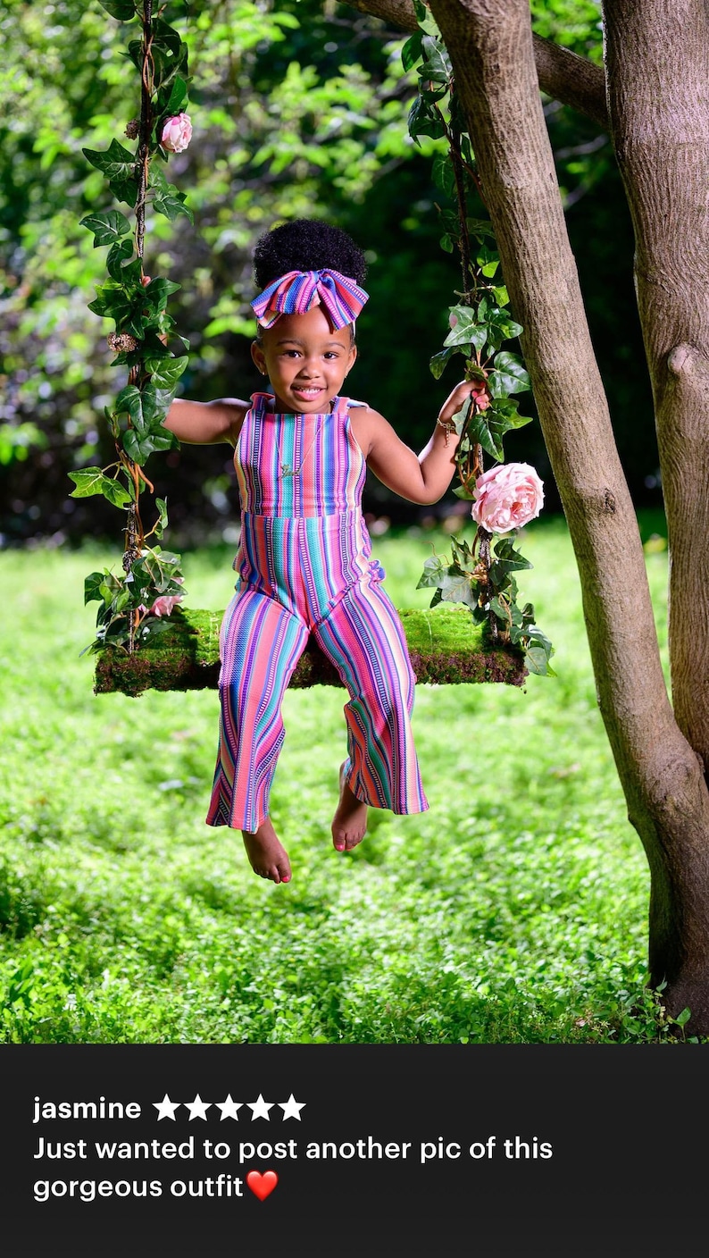 Toddler Girls Serape, Denim Jumpsuit - Serape Stripe Overalls, BOHO Suspender Pants, Western Toddler Outfit With adjustable shoulder straps, you'll get a perfect fit that grows with your child. Comfortable, versatile, and oh-so-fun!