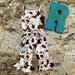 Cowprint Jumpsuit Romper / Baby Girl COWBABE Cowprint Western Jumper / Cowgirl Rodeo Outfits / Boho cowgirl 