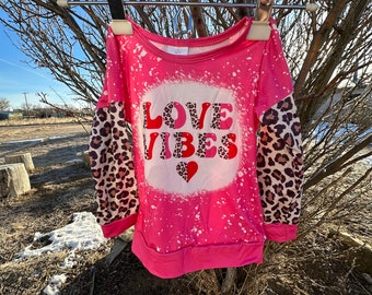 LOVE VIBES longsleeve shirt, Valentine’s Day t-shirt