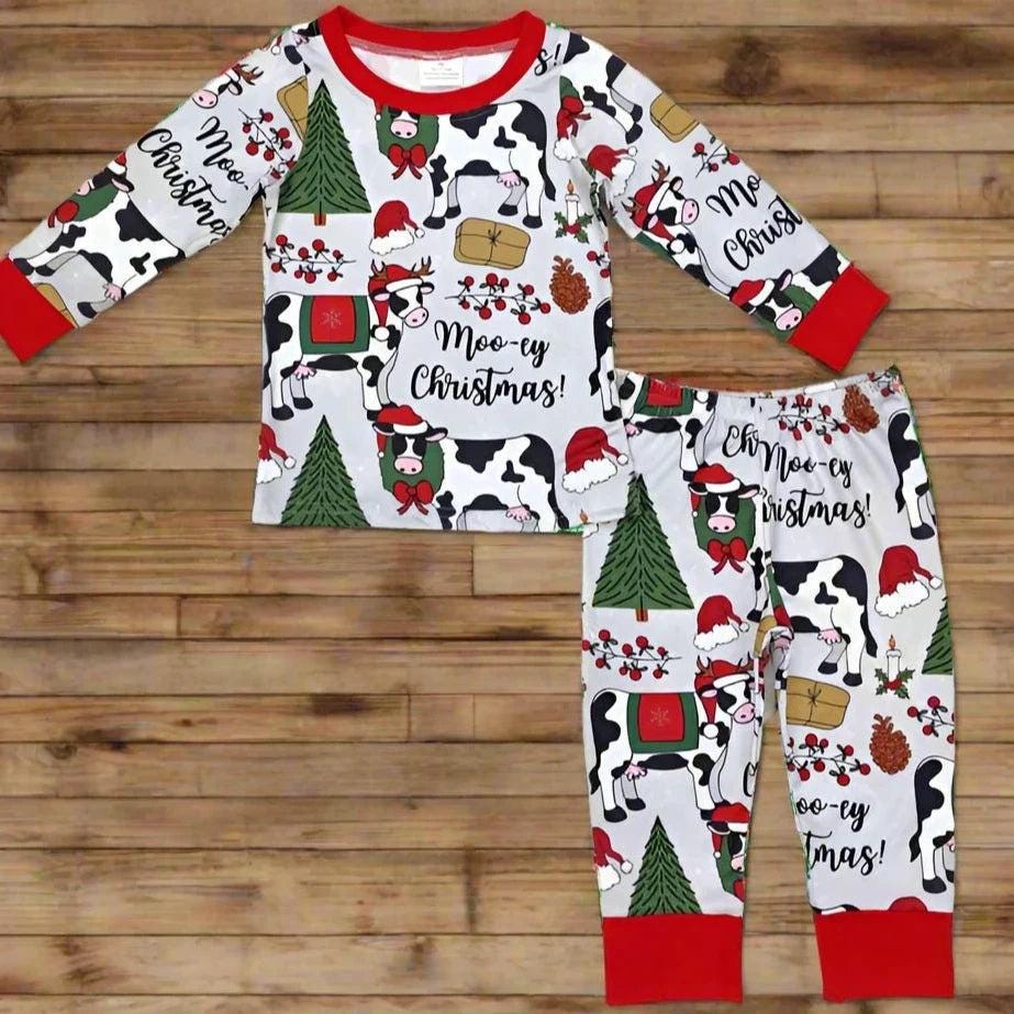 Cow pyjamas child sale