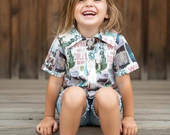 Dolly Parton Summer Shirt, Girls Western Button Up, Country Music Shirt, Pink Cowgirl Shirt