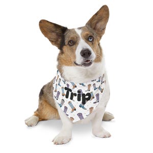 Gepersonaliseerde cowboylaars bandana kraag, western hondenaccessoire
