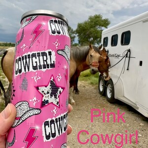 16 oz Stainless Steel Tumblers | Western Tumblers Feature temperature control - keep your beverage hot or cold. Sleek design fits everywhere! Choose from 4 designs: Pink Cowgirl, Serape Bolts, Yeehaw & Floral Serape. Ships FREE with $35+ purchase.