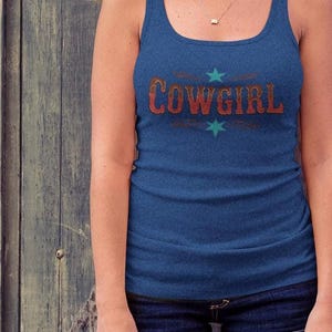 Cowgirl Racerback Tank Top: Western Summer Style