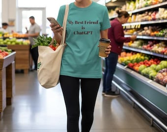 ChatGPT Friend T-Shirt, Comfort Colors AI Tee