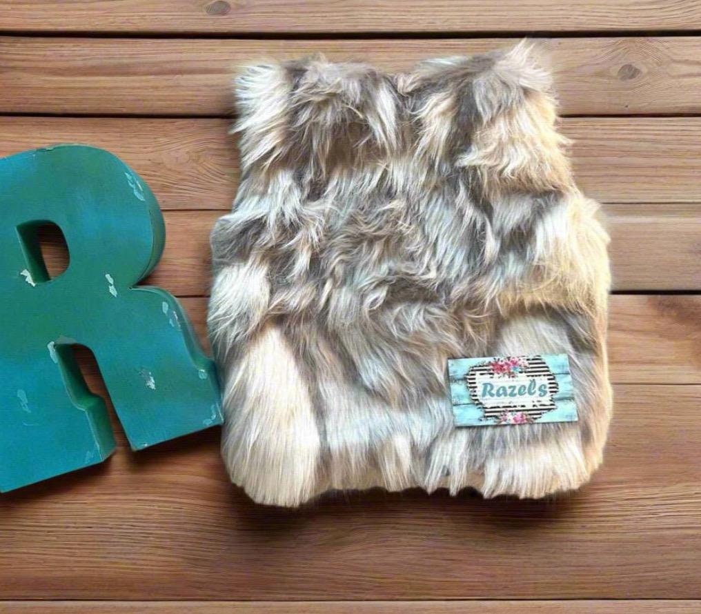Girls' Faux Fur Vest: BOHO vest