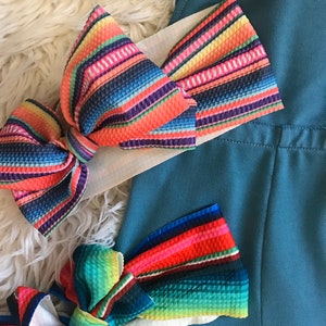 Girls Jumpsuit / Suspender Flared Trousers / Serape Stripe Toddler BOHO Suspender Overalls image 10