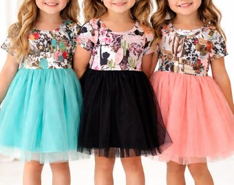 Toddler Cowgirl Tutu Dress | Girls Western Birthday Outfit