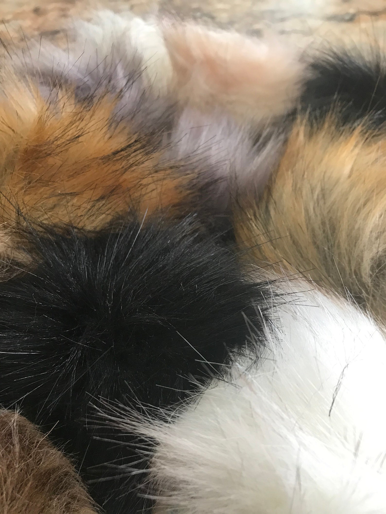 Faux Fur Pom Poms Hat Pom Poms Raccoon Pom Fur Pom Poms Etsy