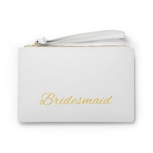 Personalized Bridesmaid Clutch Bag, Wedding Accessory, Bridal Party Gift, Special Occasion Purse, Personalized Clutch, Event Essentials