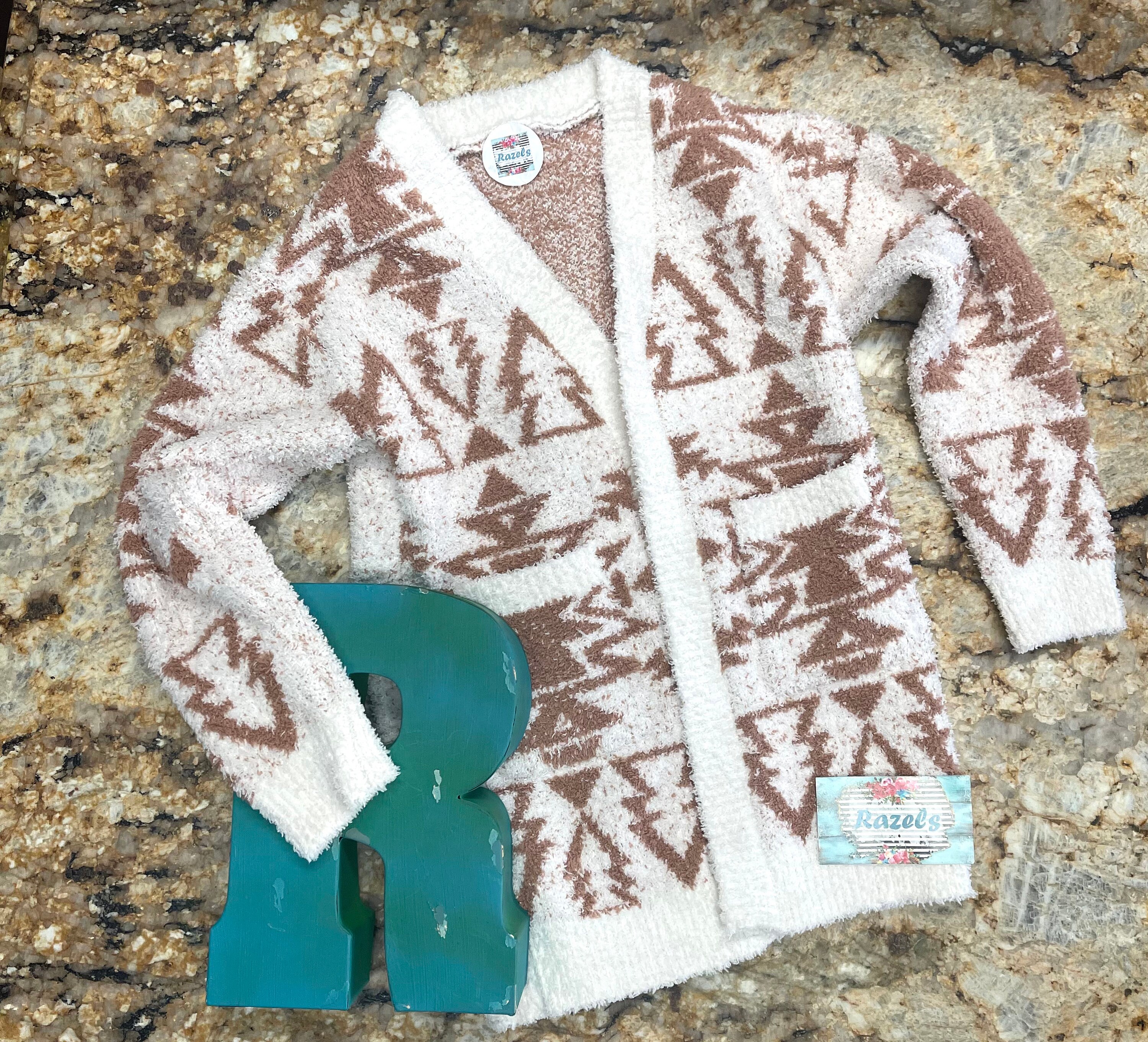 Western Cowgirl Sweater Kids Aztec 