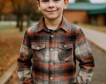 Kids Plaid Flannel Shirt: Soft Cotton Blend, Back to School Shirt