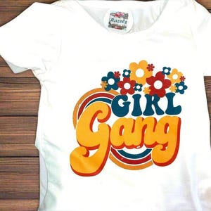 Retro Floral Tee & Yellow Polka Dot Bell Bottoms Outfit image 6
