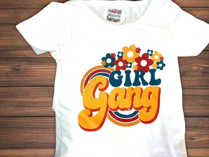 Retro Floral Tee & Yellow Polka Dot Bell Bottoms Outfit image 6