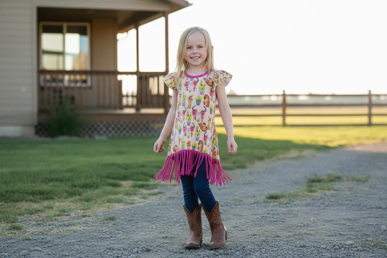 strapless open back dress Western Cowgirl Sequin Fringe Skirt Set Space Cowboy Outfit Bacheloret –  Gypsy Tale main image 1