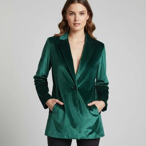Velvet Blazer is available in vibrant Hot Pink, yellow, and elegant Green. They are as soft and cozy as they are stylish! Featuring an open front design, full-length sleeves, and two front pockets, it’s perfect for layering.