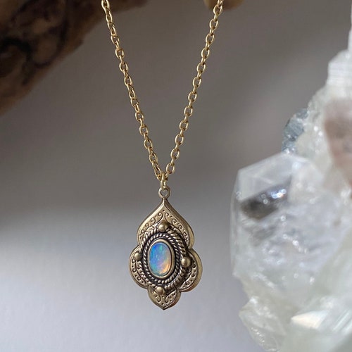 Sharya Antique Opal Necklace Ethiopian Opal Necklace - Etsy