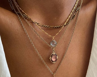 Isla - Amethyst Necklace, February Birthstone Necklace, Gold Amethyst Necklace, Vintage Amethyst Necklace, Antique Amethyst Necklace