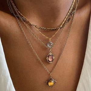 Isla - Amethyst Necklace, February Birthstone Necklace, Gold Amethyst Necklace, Vintage Amethyst Necklace, Antique Amethyst Necklace