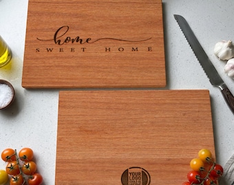 Realtor Gifts, Real Estate Closing Gift,  Business Logo, Engraved Personalized Wooden Cutting Board